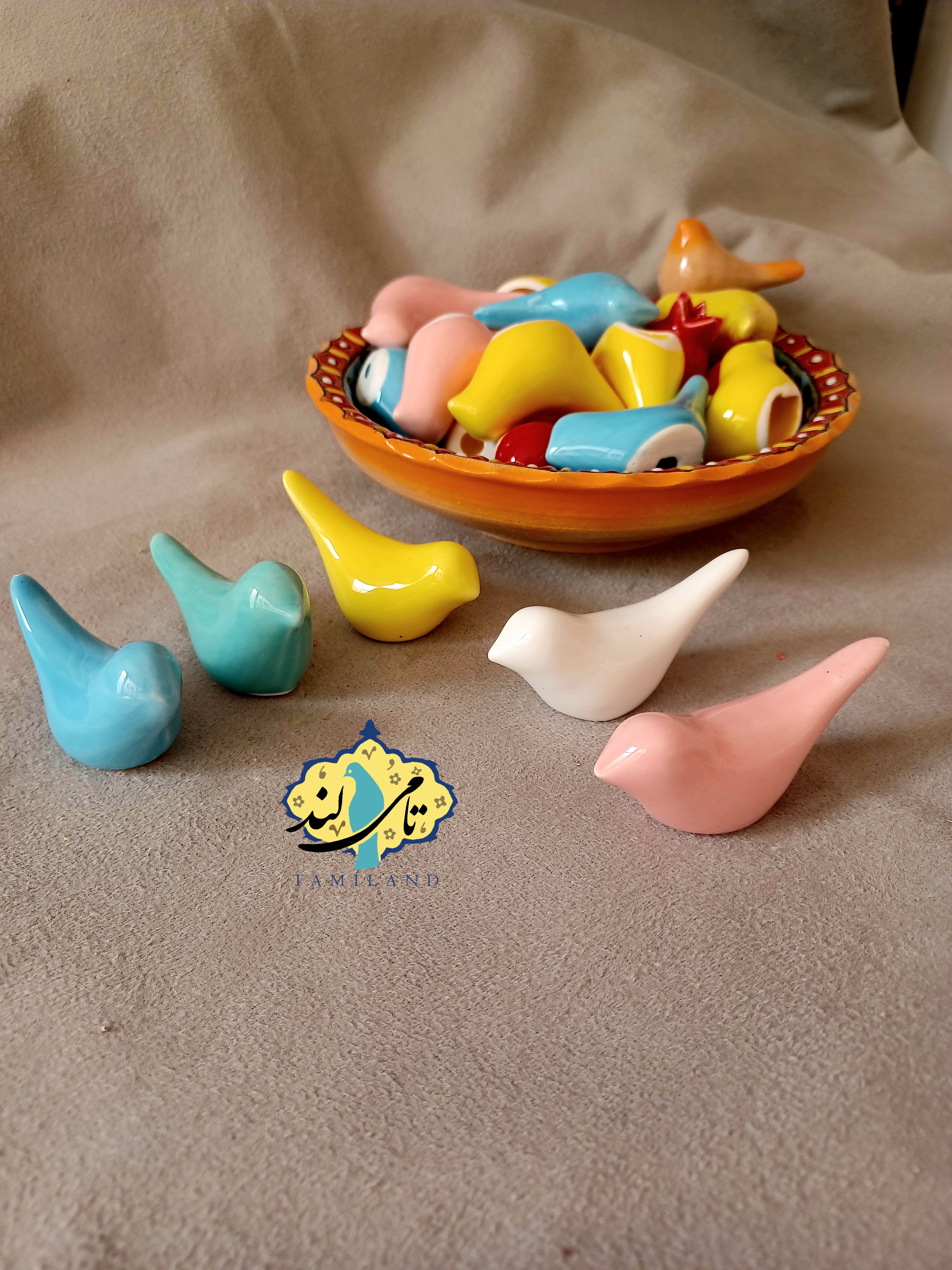 پرنده سرامیکی کوچک , مرغک سرامیکی